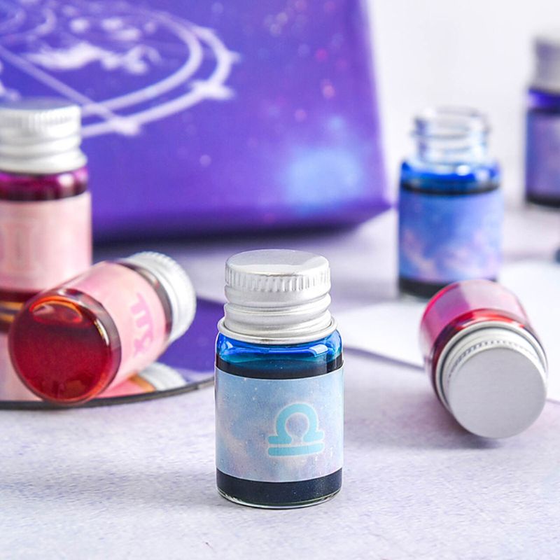 12 Bút Mực Viết Thư Pháp Nhanh Khô Nhiều Màu Sắc