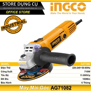 710w máy mài góc 100mm ingco ag71082 | công tắc trượt
