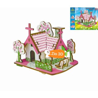 Mô hình lắp ráp gỗ 3D Nhà Dream American