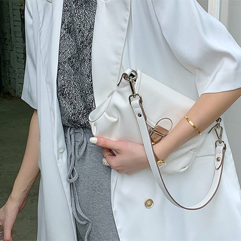 Túi đeo vai màu trơn phong cách thời trang cho nữ IELGY