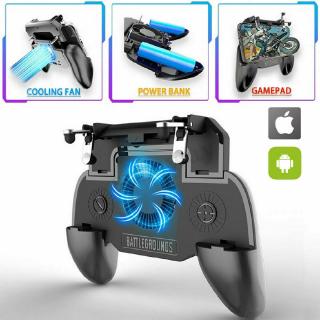 Tay cầm chơi game bắn súng pubg tích hợp quạt tản nhiệt làm mát chuyên dụng cho điện thoại di động android ios