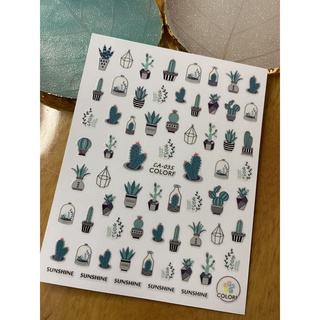 Sticker dán móng nghệ thuật hoa lá