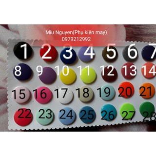túi 40 bộ Cúc nhựa cho kìm bấm cúc