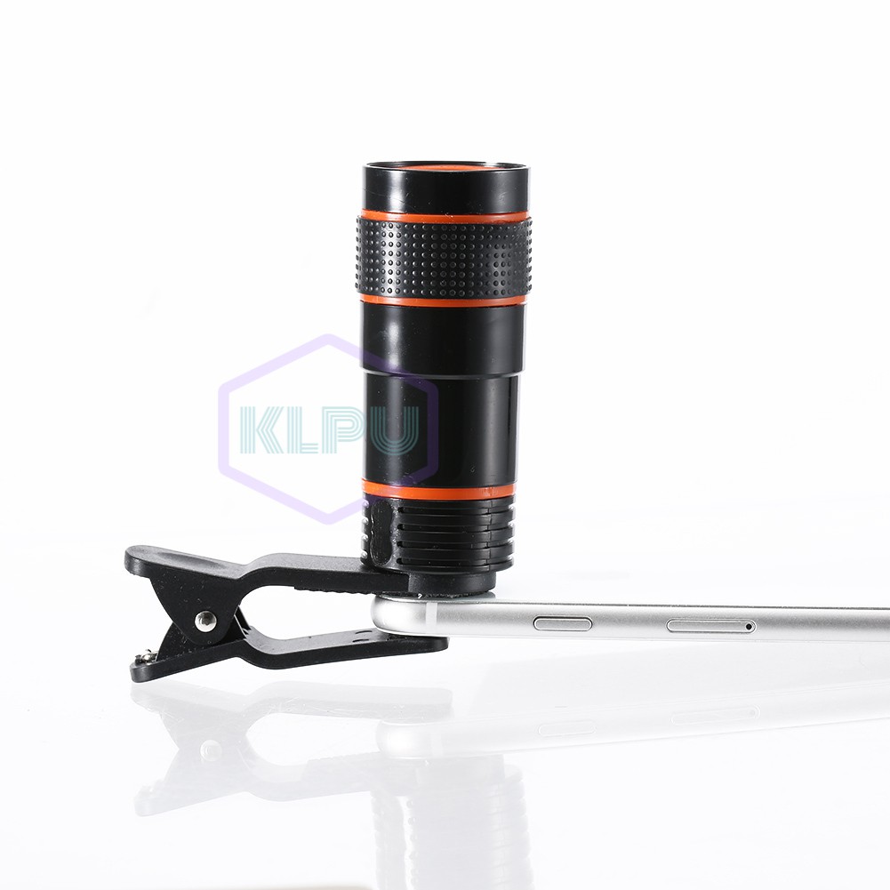 8x Zoom Optical Telescope Mobile Phone Camera Lens with Clip for iPhone Samsung HTC Huawei Sony