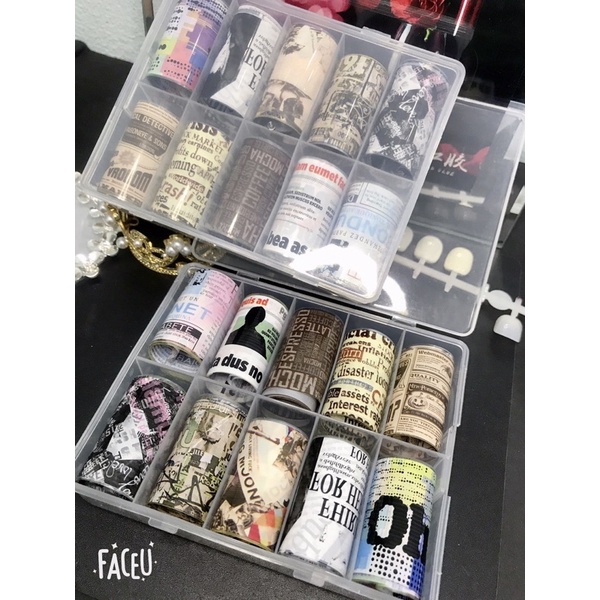 Foil dán trang trí móng nail