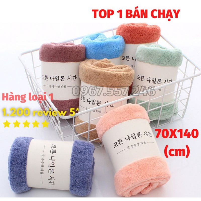 Khăn Tắm Lông Cừu Hàn Quốc loại đẹp nhất size 70x140cm