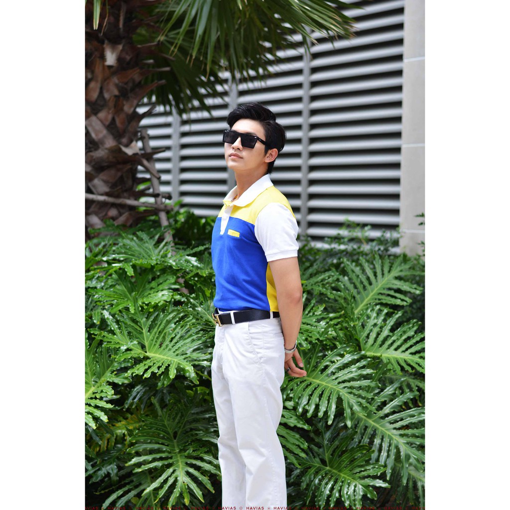 Áo thun Polo Havias thiết kế kiểu dáng Giles vải Cotton 100% thoáng mát