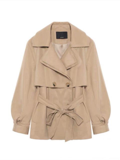 [HÀNG SẴN QUẢNG CHÂU] Áo blazer dáng ngắn áo khoác kèm đai măng tô dáng ngắn chanh xả xịn sò sang trọng | BigBuy360 - bigbuy360.vn