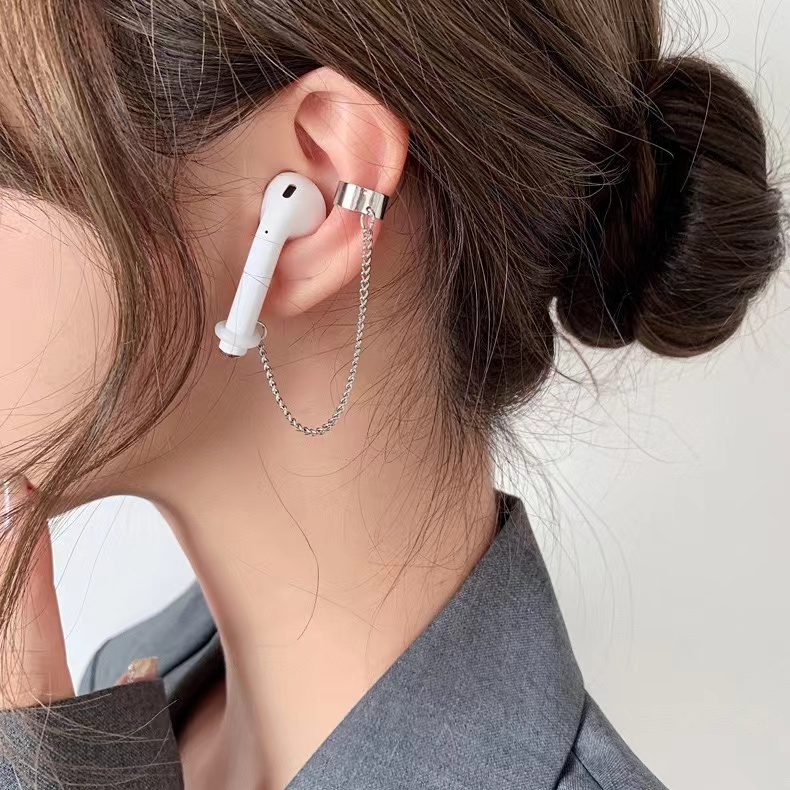 Tai Nghe Bluetooth Không Dây Dạng Kẹp Chống Thất Lạc Bằng Thép Titan Không Phai Màu