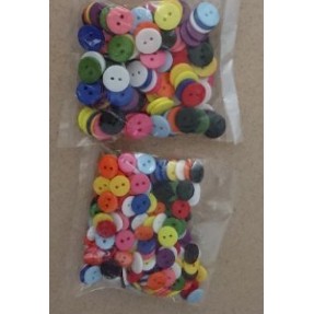 Khuy màu , cúc màu , khuy nhựa ( gói 50g)