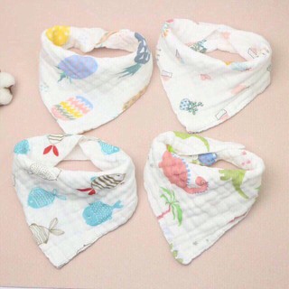 Yếm xô nhăn 6 lớp set 5 chiếc cho bé