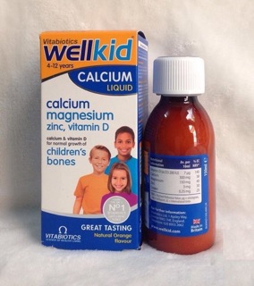 Canxi nước Wellkid Calcium Liquid cho bé từ 4-12 tuổi