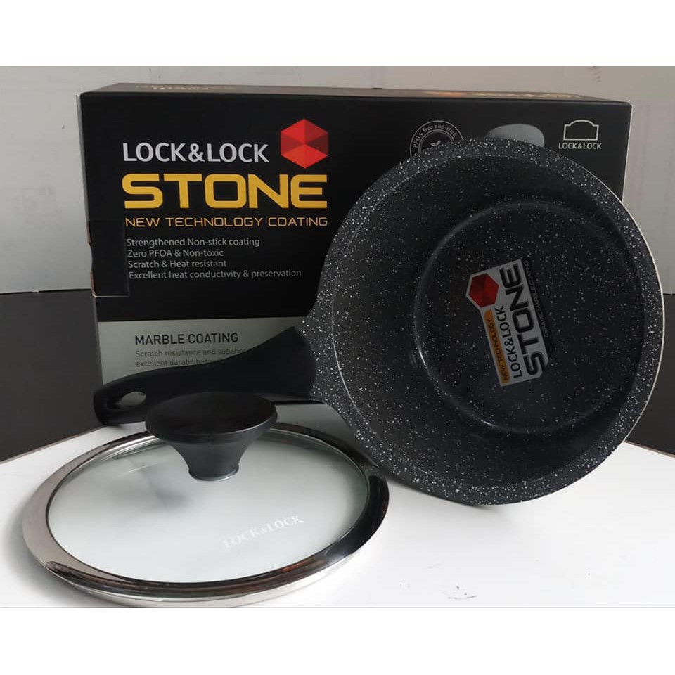 [LOCK&LOCK CHÍNH HÃNG] Quánh đá Lock & lock Stone 18cm LCA6181D