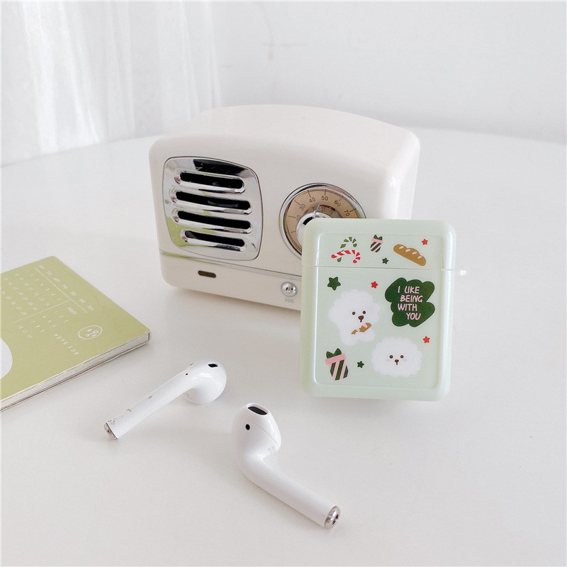 Case Airpods Merry Xmas cho AirPods 1/2/Pro - airpod case