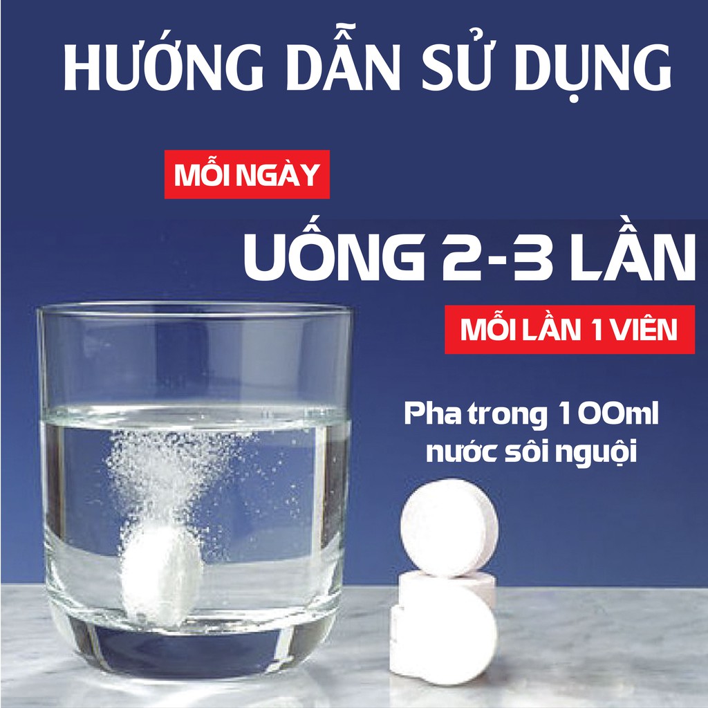 Viên sủi bù nước và điện giải Oresol Pluz (10 viên)