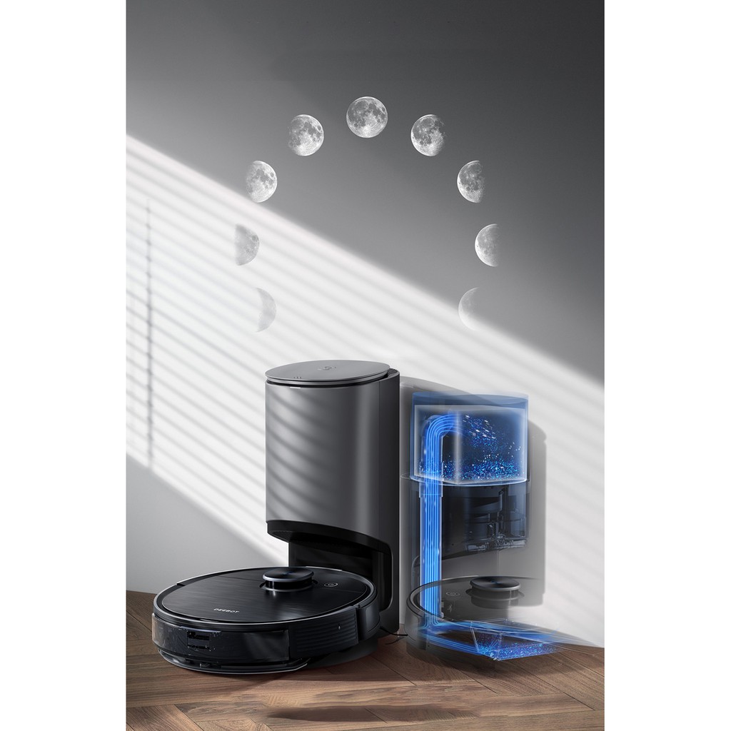 Robot hút bụi lau nhà Ecovacs Deebot T9 Aivi Plus_ Hàng Trưng Bày_- Tự xử lý rác khi vể sạc ID chính hãng Ecovacs