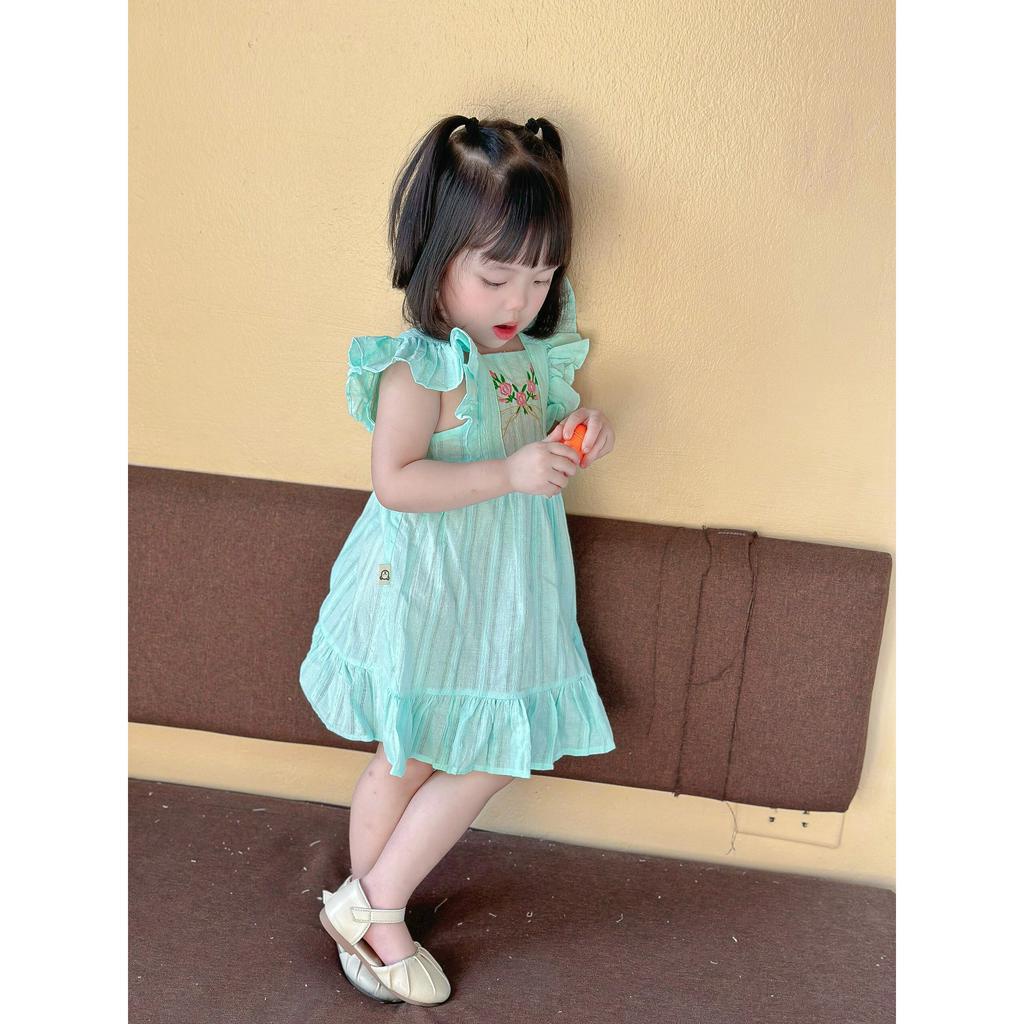 (Hàng thiết kế)(8-18kg) Váy cánh tiên hoạ tiết ngộ ngĩnh, đáng yêu cho bé gái