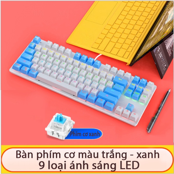 Bàn phím cơ Coputa Bàn phím máy tính chơi game văn phòng có dây K400 LED RGB