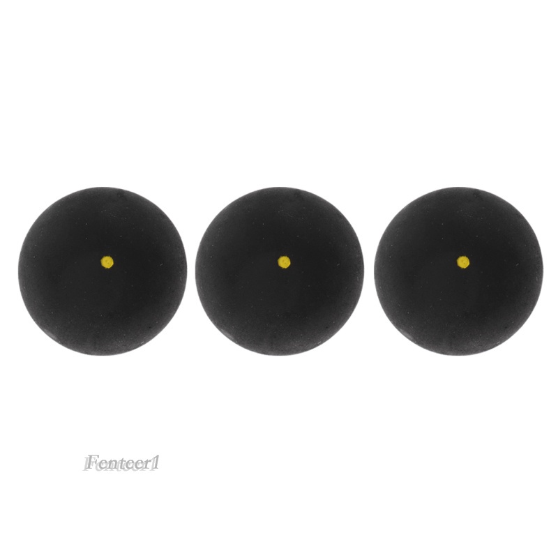 [Fenteer1] Set 3 Quả Bóng Cao Su Chấm Bi Vàng Cho Người Chơi Intermediate