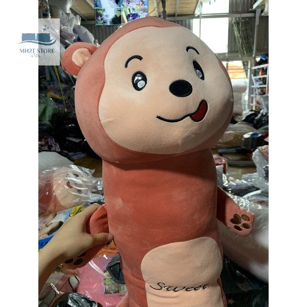 Gối ôm hình thú nghộ nghĩnh đáng yêu , Gấu bông Chất vải mềm mịn nhồi bông gòn MH2T STORE