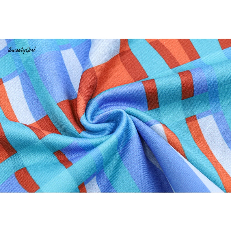 Áo Hai Dây Họa Tiết Sọc Caro 2022 Ôm Dáng Quyến Rũ Cho Nữ