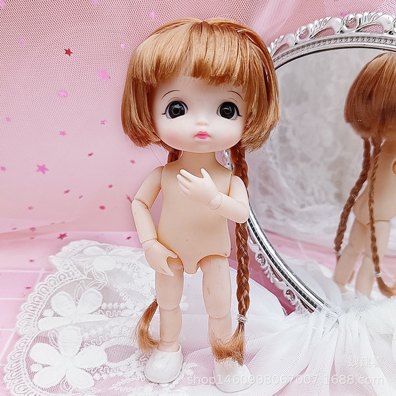 Bjd Dolls 13 Joint Naked Body Mini Doll Cute Smile Face 16cm Bjd Doll Girl Gift