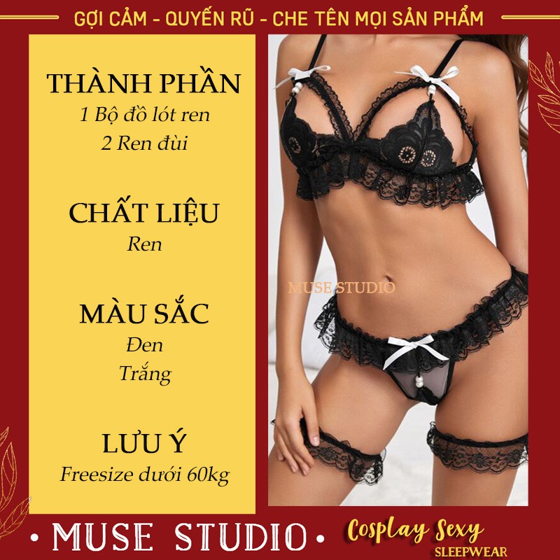 Đồ lót sexy 💘𝑯𝑶𝑻 𝑻𝑹𝑬𝑵𝑫💘 Bộ Đồ Lót Ren Kèm Ren Đùi Gợi Cảm | BigBuy360 - bigbuy360.vn