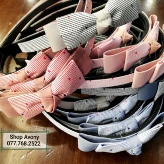 Cài tóc đính nơ vải - pb2
