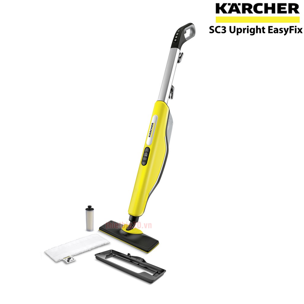 MÁY LÀM SẠCH BẰNG HƠI NƯỚC KARCHER SC3 MÁY LAU SÀN NHÀ UPRIGHT EASYFIX