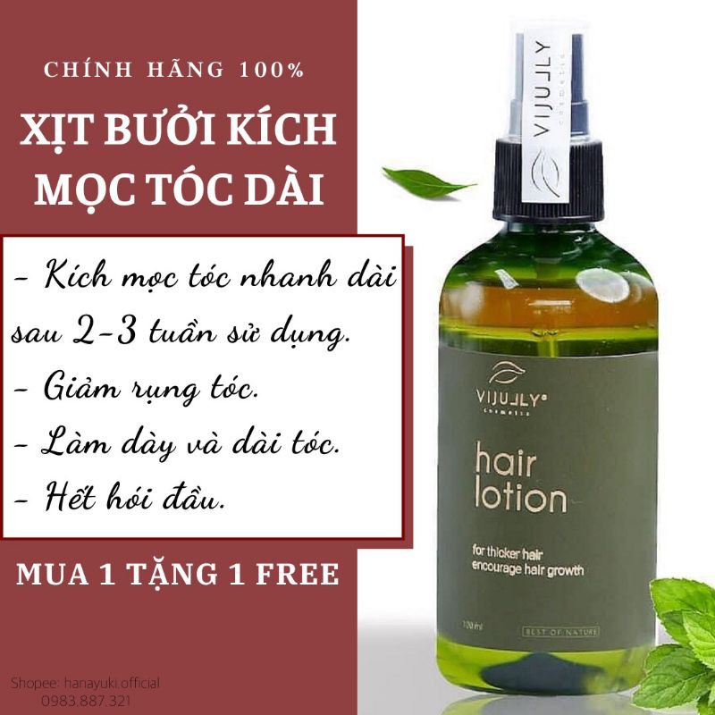 [MỌC TÓC NHANH] XỊT BƯỞI, TINH DẦU BƯỞI VIJULLY KÍCH MỌC TÓC NHANH DÀI SAU 2 TUẦN SỬ DỤNG