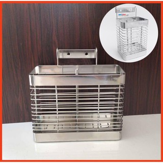 Ống đựng đũa đẹp inox dạng vuông