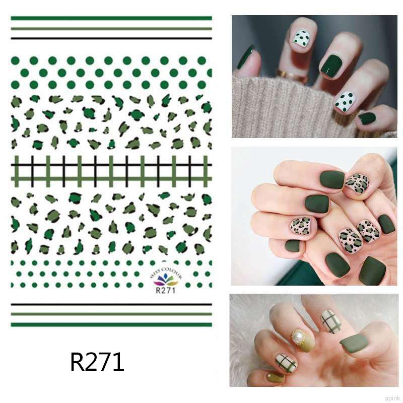 [Hàng mới về] Giấy dán móng nghệ thuật nhiều kiểu dáng khác nhau