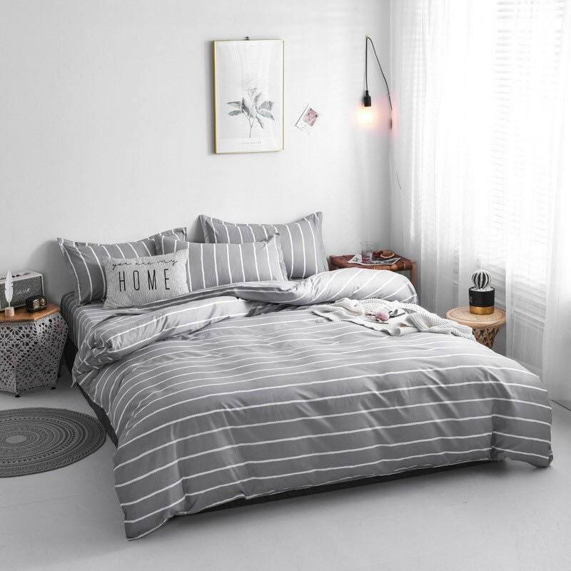 Bộ Drap hè 5 món Cotton Poly cao cấp ( không có ruột )