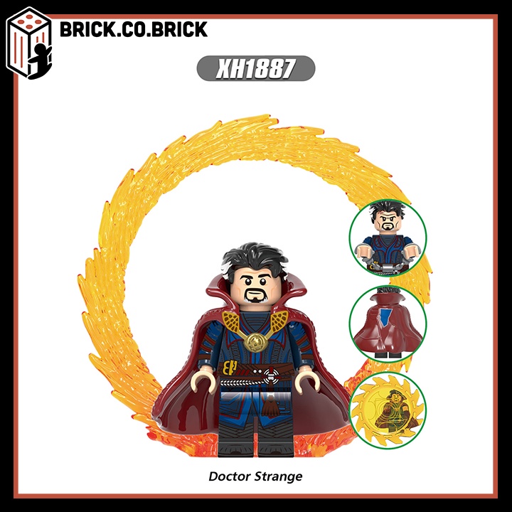 Đồ chơi Siêu Anh Hùng Lắp ráp Doctor Strange kèm Cổng Portal Đa Vũ Trụ Hỗn Loạn Multiverse of Madness X0335