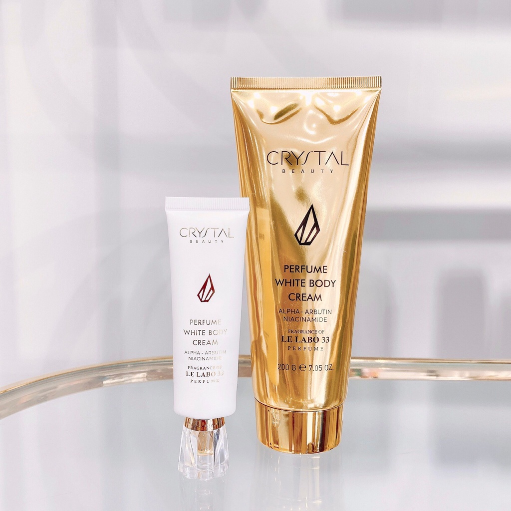 Kem body dưỡng trắng da sáng hồng Crystal hương nước hoa le labo