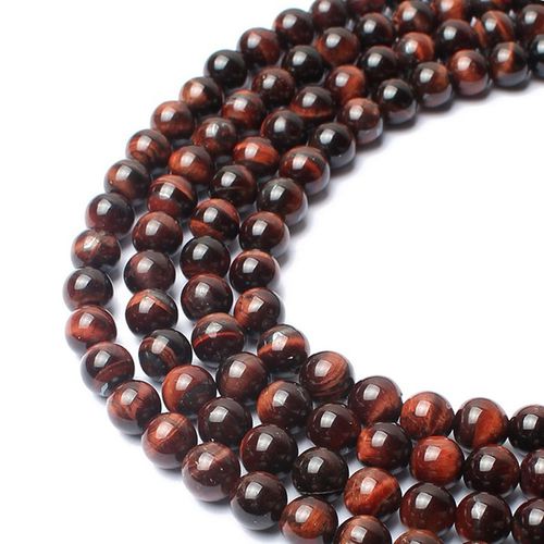 Chuỗi Hạt Đá Nham Thạch Đỏ 6mm/8Mm Dùng Làm Trang Sức Cho 1 Sợi