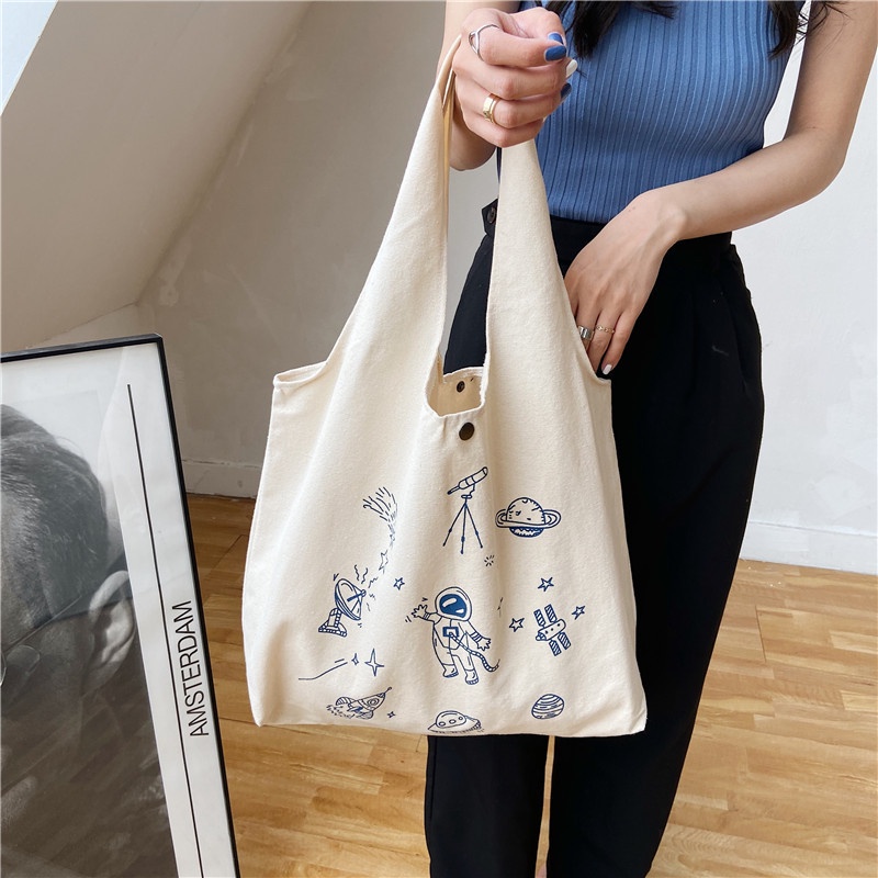 Túi tote vải canvas giá rẻ đeo chéo hàn quốc NAMIN STORE TT05