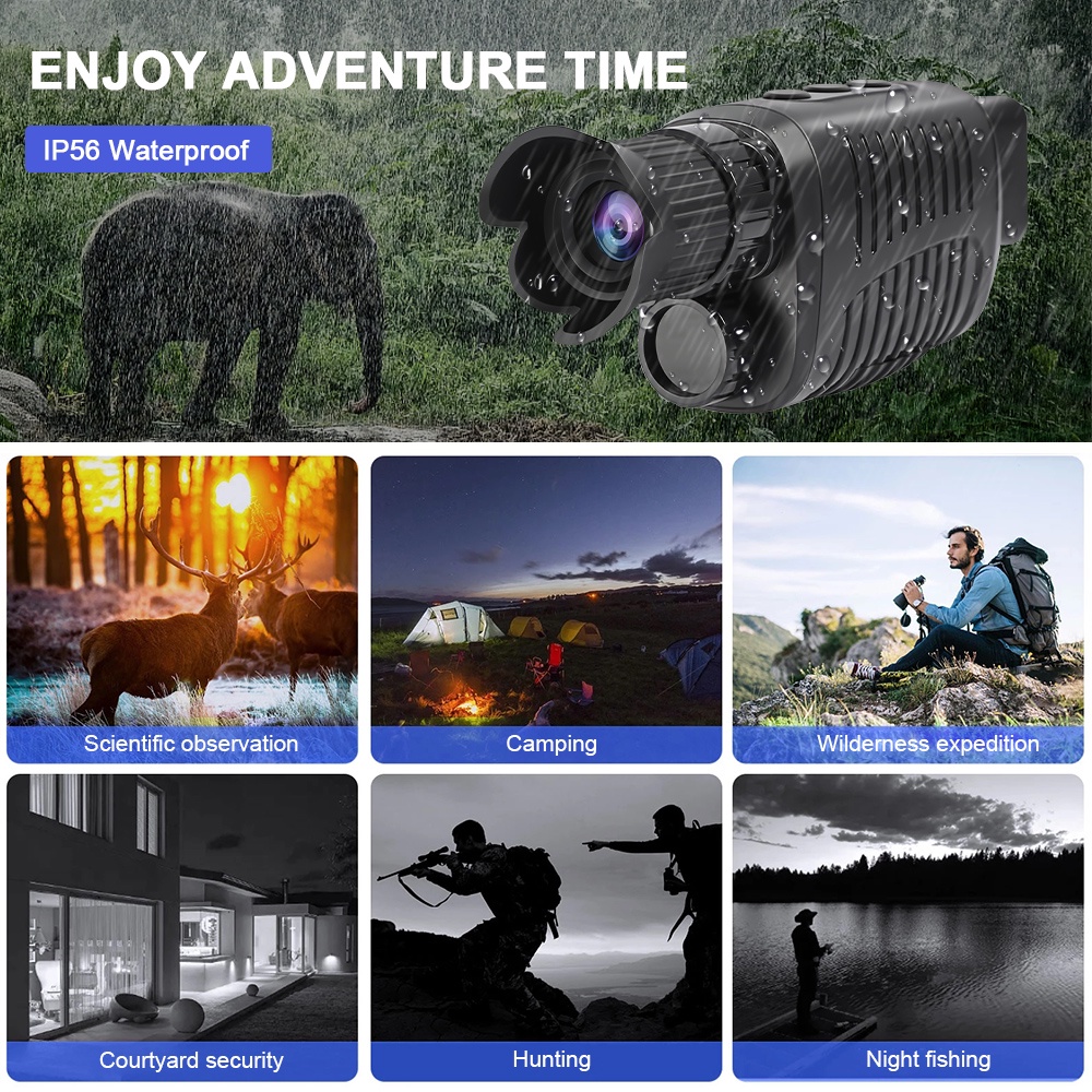 Ống Nhòm 5x HD 2022 1080P Hồng Ngoại Hỗ Trợ Tầm Nhìn Ban Đêm