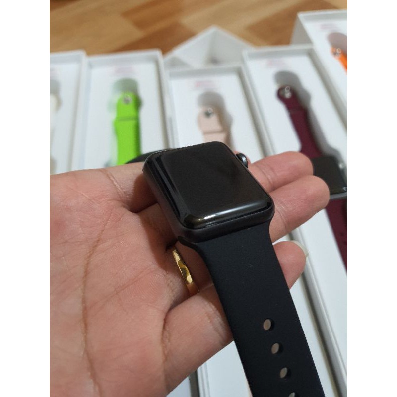 (CHÍNH HÃNG) apple watch series 3 nhôm 38 42 gps (Tặng dây sạc zin và dây đeo caosu)