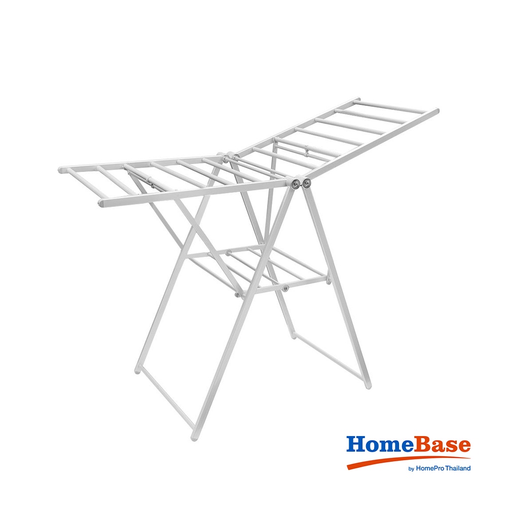 HomeBase PLIM Sào phơi Thanh treo khăn tắm bằng nhôm có thể gấp gọn 147x61x95.5cm