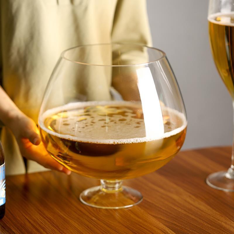 Ly Thủy Tinh Uống Bia/Rượu/Cà Phê Cỡ Lớn Cỡ Lớn Độc Đáo