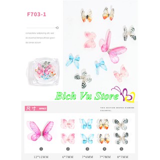 Bướm trang trí móng 3D