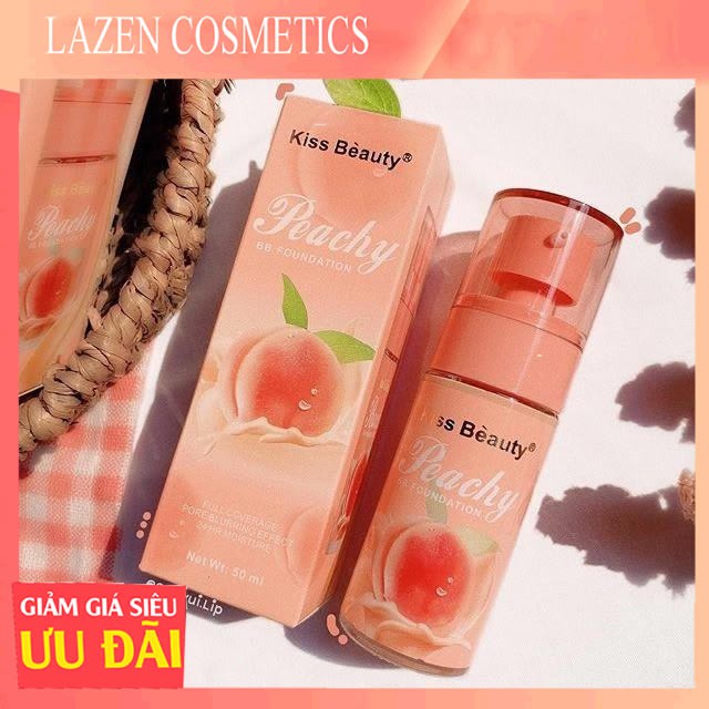 Kem Nền Che Khuyết Điểm Lâu Trôi KISS BEAUTY Peachy 50ml-LAZENCOSMETICS | BigBuy360 - bigbuy360.vn