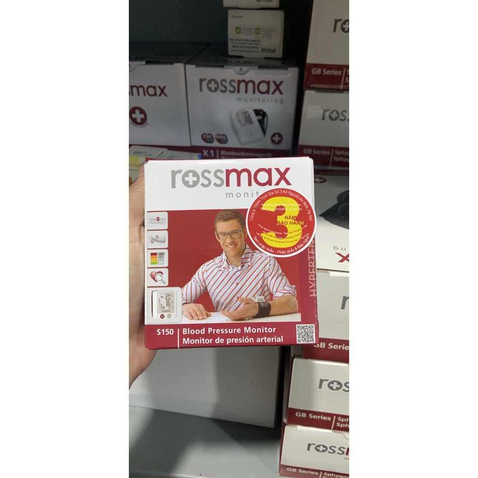 Máy đo huyết áp cổ tay Rossmax S150
