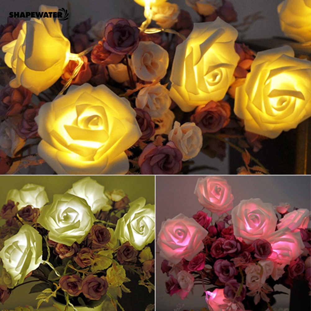 🌟 SHAPE*20 LED Rose Flower Fairy Christmas Decoration String Lights