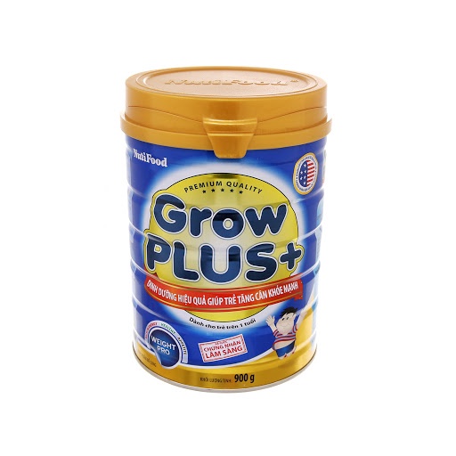 Sữa bột Nutifood Growplus xanh 900g dinh dưỡng hiệu quả giúp trẻ tăng cân khỏe mạnh