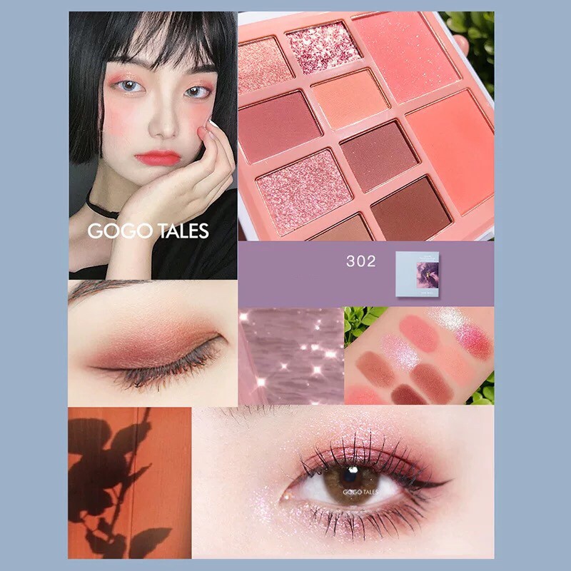 Bảng phấn mắt 8 màu GOGO TALES Forest Princess Eyeshadow Palette gogotales Vintage Velvet Eyeshadow GT353 GOGO114