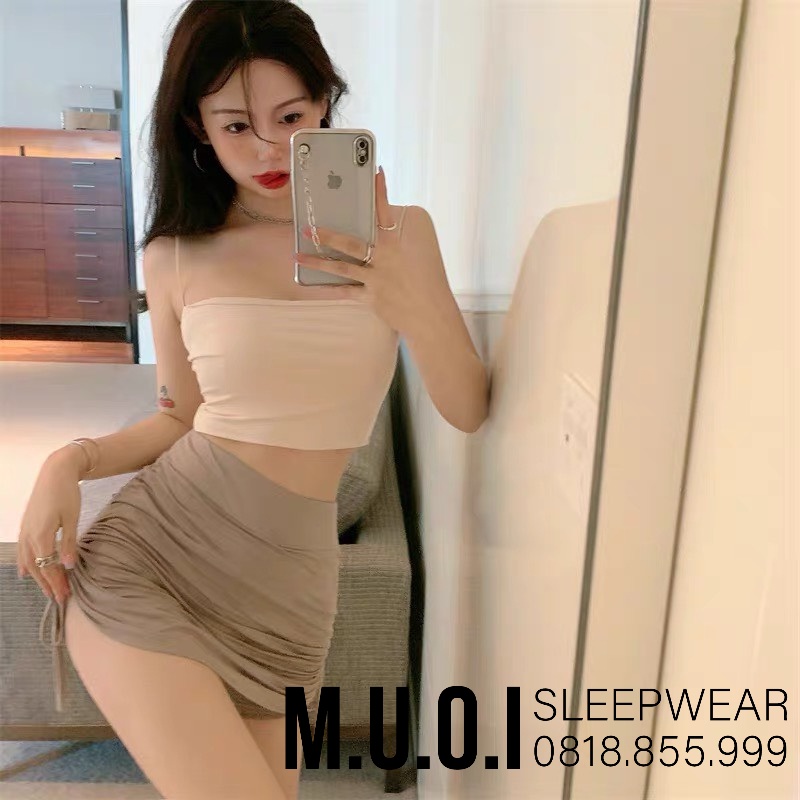 Áo Bra Nữ đúc su Không Gọng Nâng Ngực tôn vòng một gợi cảm mẫu A10 Muối Sleepwear - Sẵn