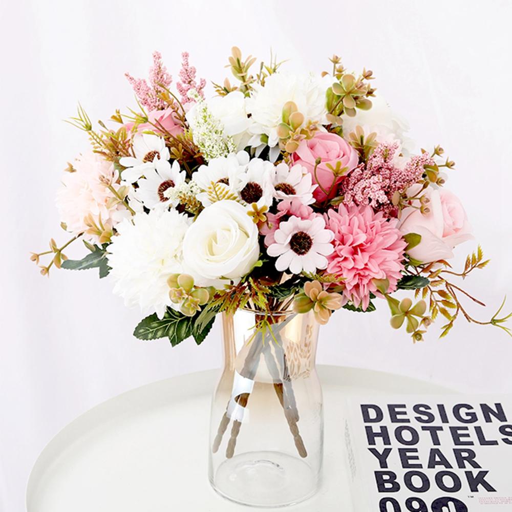 Bó Hoa Cẩm Tú Cầu Giả Trang Trí Giáng Sinh