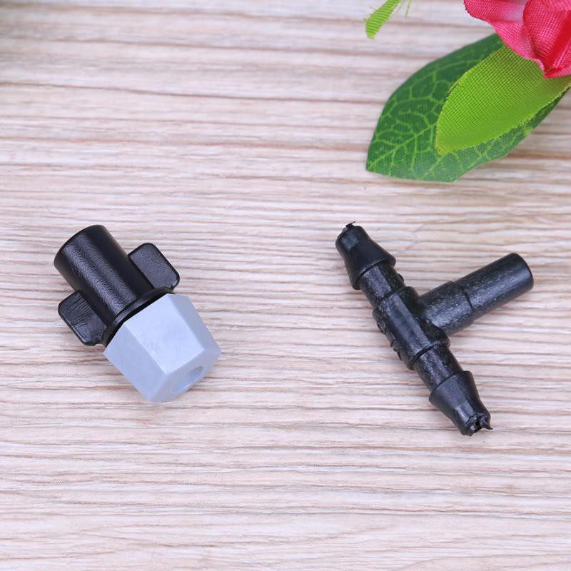 COMBO 10 Béc tưới phun sương XÁM -ĐEN (kèm Tê)